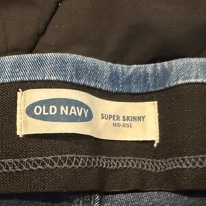 Old Navy Mid-Rise Super Skinny Jeans - Blue
